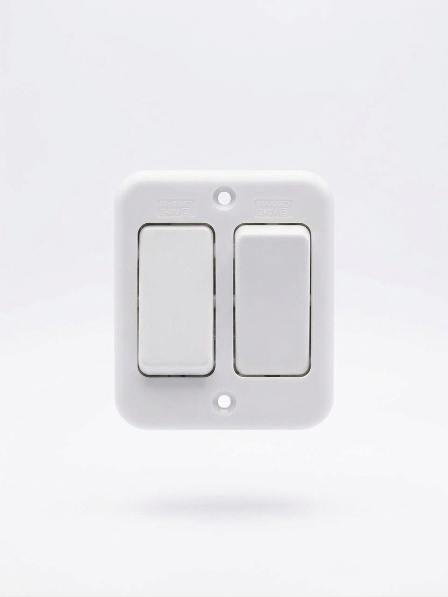 Interruptor doble 9/15 sobrepuesto 10A