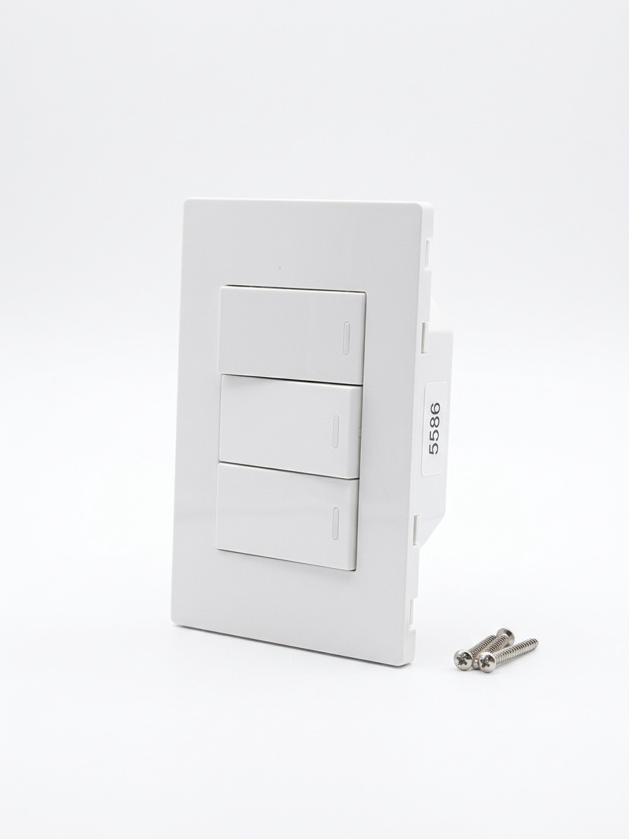 STK20 Interruptor Triple Embutido 9/32 10A (ante)